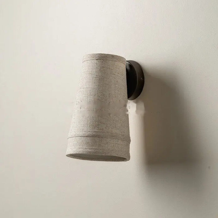 Wabi-Sabi Linen Wall Sconce – Minimalist Ambient Lighting HomeWares – Modern Lighting & Ambience