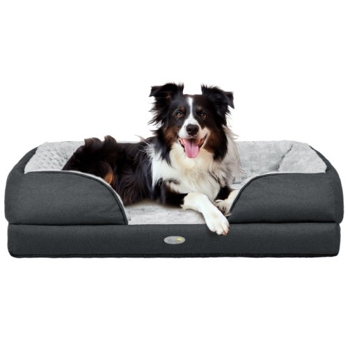 Calming Dog Bed for Medium Pups - PawHut Comfort Haven