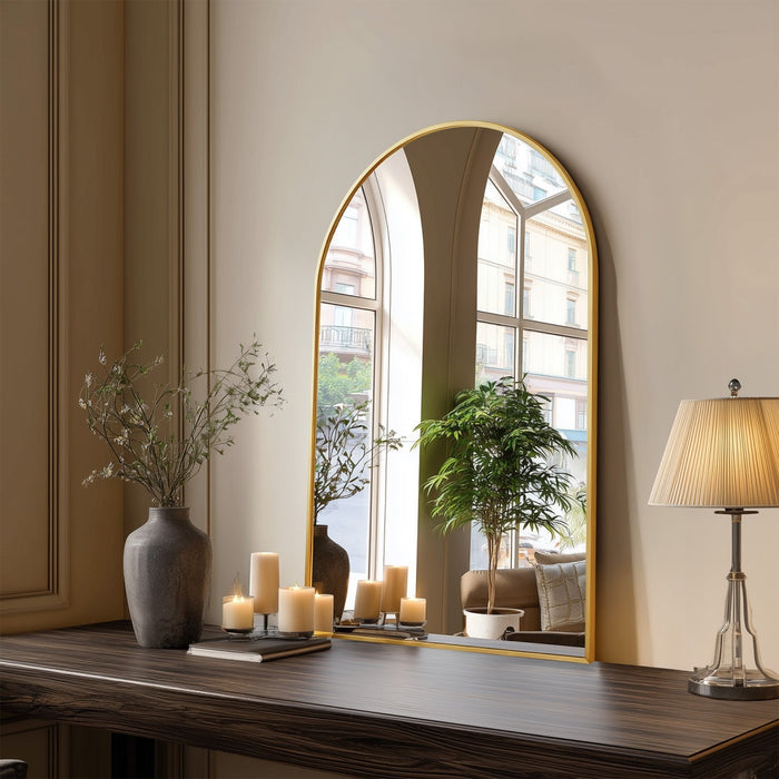 Elegant Arched Bathroom Mirror - Stylish & Durable ZHUMI