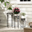 Elegant Ceramic-Topped Flower Stand Set for Garden Bliss