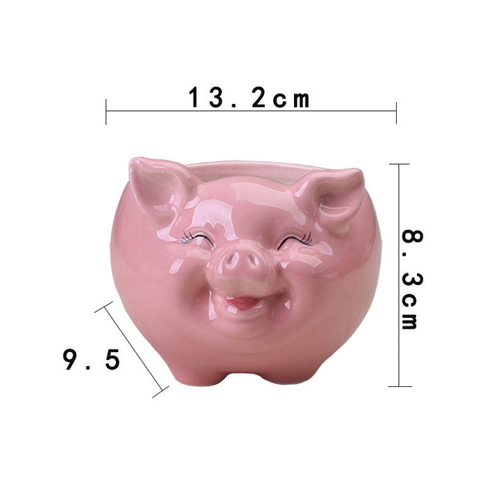 Nordic Cartoon Animal Succulent Pot - Cute Ceramic Decor for Plant Lovers