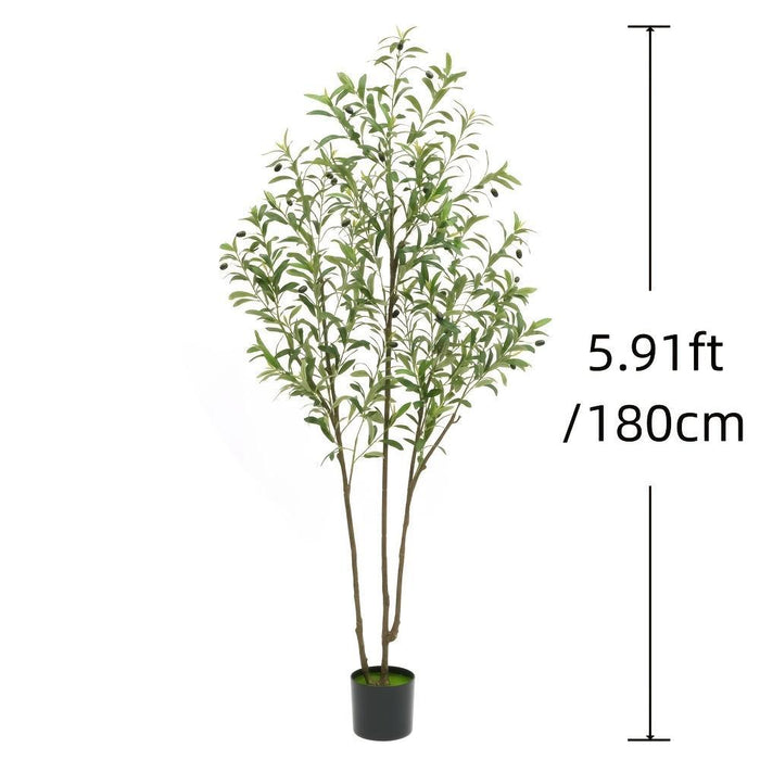 Elegant Tall Artificial Olive Tree - Tranquility for Your Home