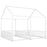 Metal Twin Size House Platform Beds, Two Shared Beds, White