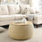 Natural 2-in-1 Ottoman & End Table – Stylish Storage Solution
