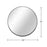 32" Black Metal Framed Round Bathroom Mirror – Modern Elegance