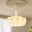 Modern Japanese Wabi-Sabi Silk Chandelier – Elegant Pendant Light for Living Room & Bedroom