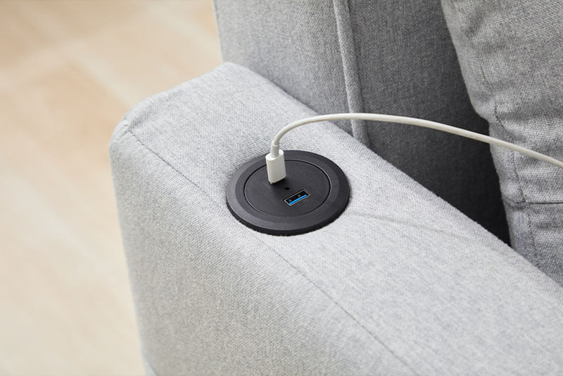 Futon Chair Bed Convertible Chair 3-in-1 Pull Out Sleeper Chair Beds With USB Ports,Wear-resistant And Anti-scratch, Armchair Bed Sleeper For Living Room