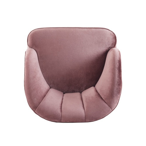 Velvet Barrel Accent Chair - Cozy Style for Modern Spaces