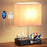 Dimmable Table Lamp with USB Ports - Cozy Lighting for Bedrooms