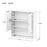 Elegant Bathroom Wall Cabinet with Double Mirrors | Space-Saving Storage for Modern Homes