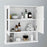 Elegant Bathroom Wall Cabinet with Double Mirrors | Space-Saving Storage for Modern Homes
