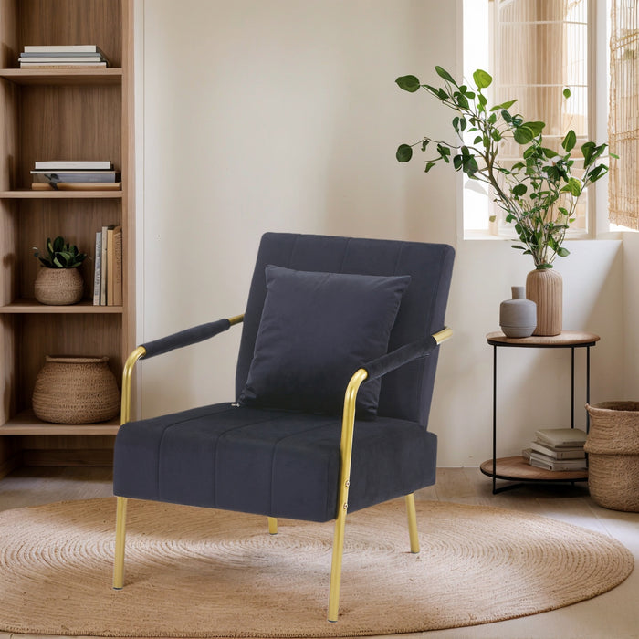 Velvet Accent Chair - Luxurious Comfort for Stylish Living