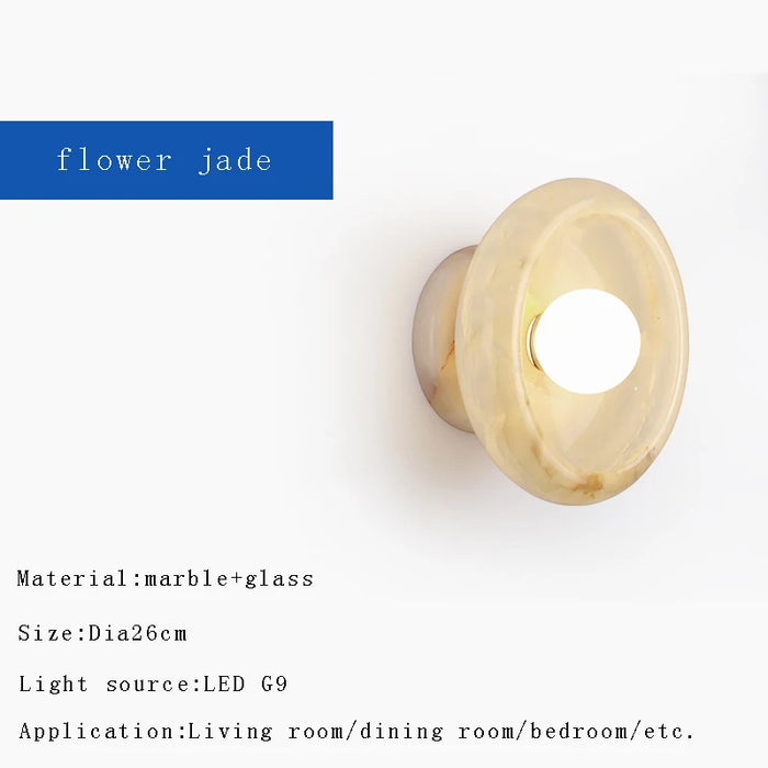 Nordic Natural Jade Wall Sconce – Luxury LED Accent Light