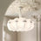 Modern Japanese Wabi-Sabi Silk Chandelier – Elegant Pendant Light for Living Room & Bedroom