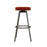 Rust Faux Velvet Bar Stool Set - Stylish Comfort for Chic Spaces
