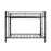 Metal Bunk Bed Twin Over Twin, Heavy Duty Twin Bunk Beds With Shelf And Slatted Support No Box Spring Needed Black