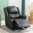 Elderly Recliner Chair – Adjustable Comfort & Storage – Black