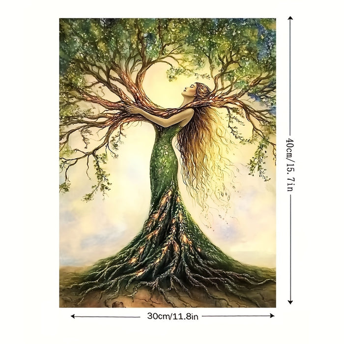 Tree of Life Canvas Art - Framed Nature Wall Decor for Home