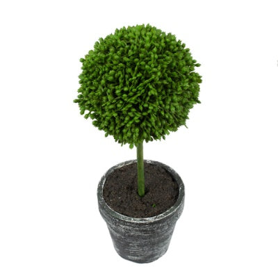 Mini Faux Boxwood Topiaries - Lush Decor for Any Space