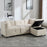 L-Shaped Storage Sofa with Ottoman – Cozy Comfort for Apartments