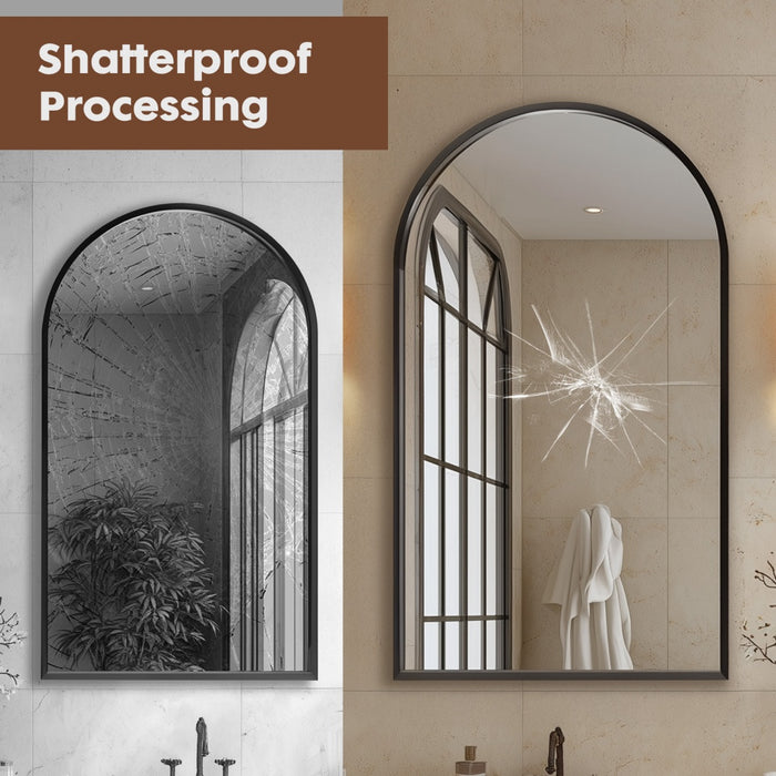 Elegant Arched Bathroom Mirror - Stylish & Durable ZHUMI