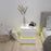 White Glossy LED Nightstand with Bluetooth Control – Modern Design for Stylish Bedrooms