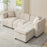 L-Shaped Storage Sofa with Ottoman – Cozy Comfort for Apartments