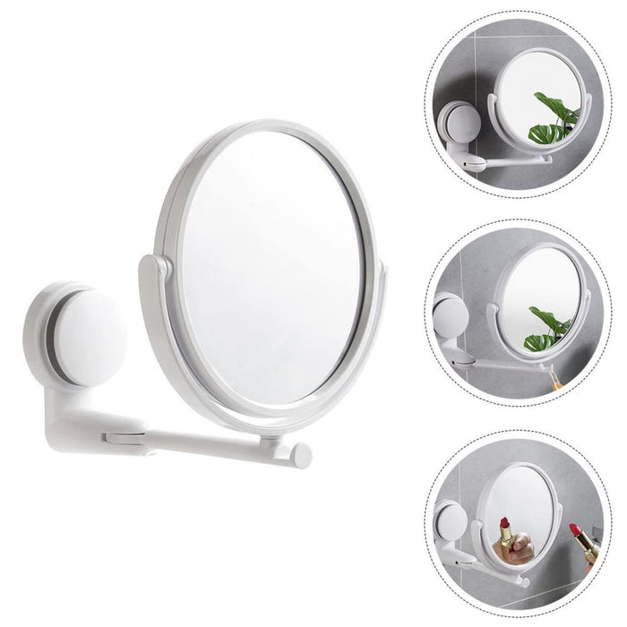 Swivel Bath Suction Mirror - Double-Sided Makeup Essential