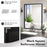 Glossy Black 40x30" Bathroom Mirror - Modern Luxury for You