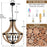 Solid Wood Modern Chandelier – Rustic Elegance by Welfel
