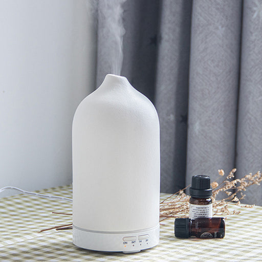 Ceramic Aroma Diffuser - 5 Colors, Ultrasonic Humidifier