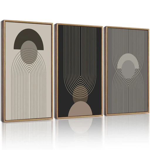 Boho Abstract  Wall Decor 16x24in Framed Art HomeWares Hub