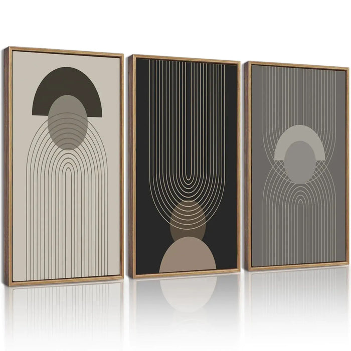 Boho Abstract  Wall Decor 16x24in Framed Art HomeWares Hub