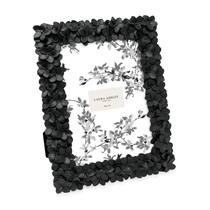 Laura Ashley Frame Black Floral 5x7 Resin Frame with Easel & Hook HomeWares Hub